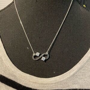 Elegant Silver Infinity Necklace